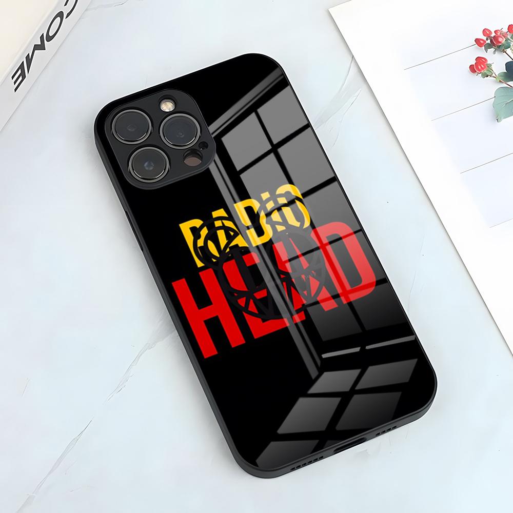 Rock Band Radiohead Music Phone Case For IPhone 17 Pro Max 15 Pro 16 14 Plus 12 13 Mini 11 Pro Shockproof Glass Cover iPhone11 ProMax