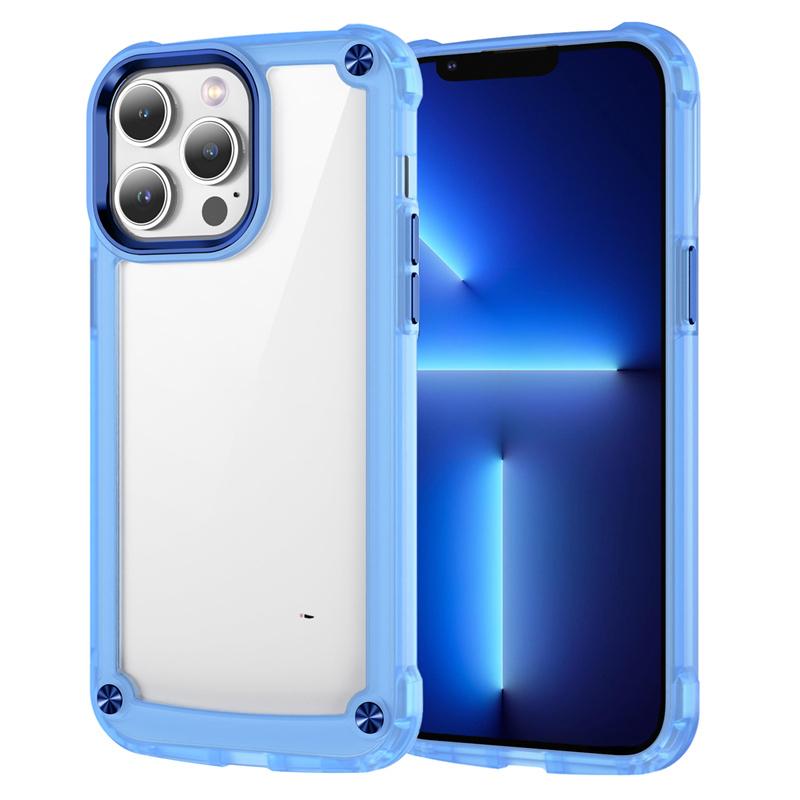 Clear Shockproof Armor Phone Case for iPhone 15 14 13 11 12 Pro Max Transparent Hard Bumper Back Cover