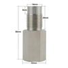 1PCS Oxygen Sensor Adapter Car Inspection Engine Light Fixing Catalytic Network Oxygen Sensor Interval Mini Catalytic Converter