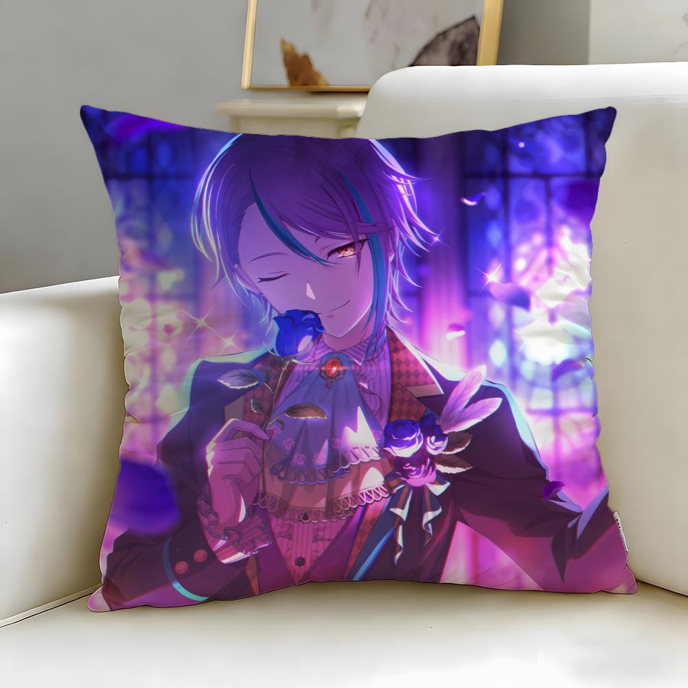 popular anime character Kamishiro Rui Cushion Cover Soft & Easy-Wash Pillow Case – Versatile for Couch, Bed, Travel and Office