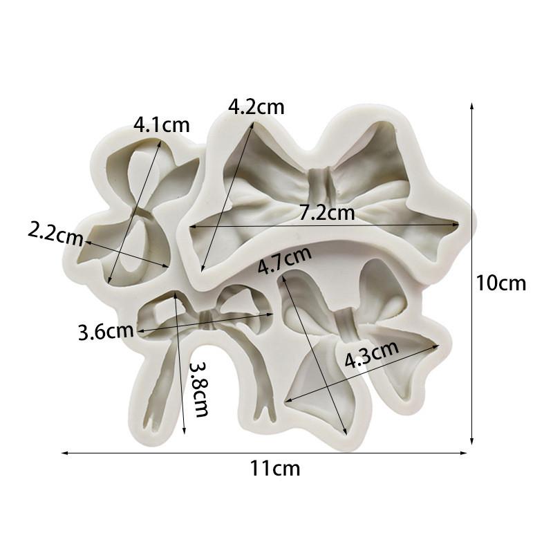 Bow Silicone Mould Wedding Fondant Cake Decorating Tools Sugarcraft Chocolate Gumpastes Mold Kitchen Baking Tools