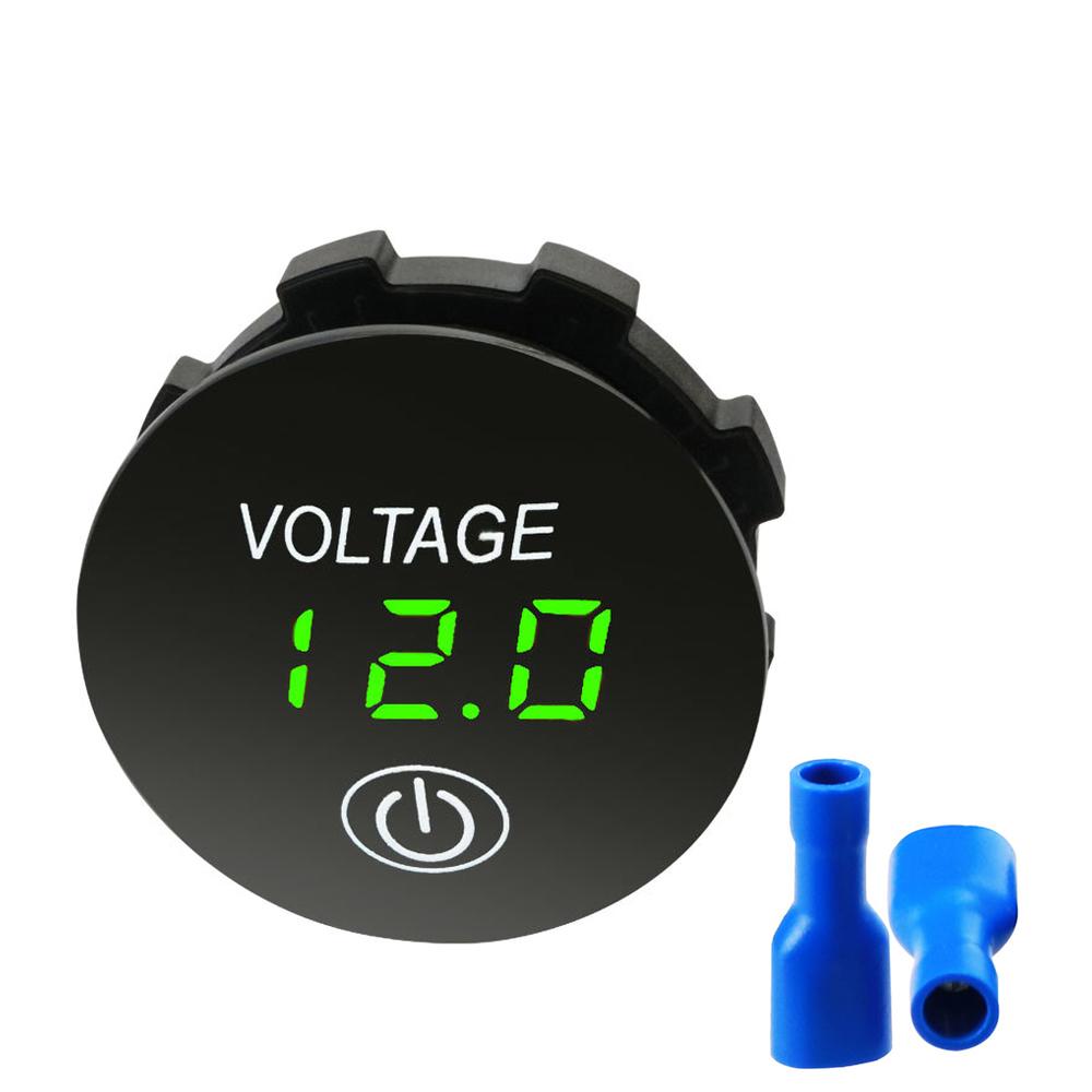 LED Voltmeter Digital Waterproof Motorboat Motorcycle Panel Digital Voltmeter Tester Monitor Car Voltmeter 12V Electrical Tester