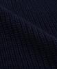 TRILLION Washable Hairy Brush Track Zip-Up Knit (Navy)