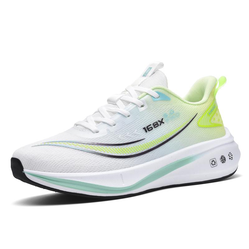 Running Shoes Men Carbon Plate Lightweight Mesh Breathable Anti-slip Mesh Casual Shoes Men Soft Lace-up Sports Shoes Men