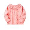 Baby Girl's Long-Sleeved Round Neck Floral Top T-shirt Children's Clothing