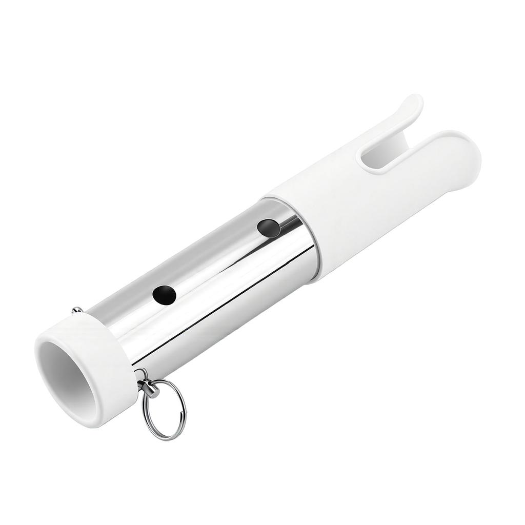 Single Tube Boat Rod Holder 316 Stainless Steel Wall Mounted Fishing Pole Holder For Yachts Kayak Boat White
