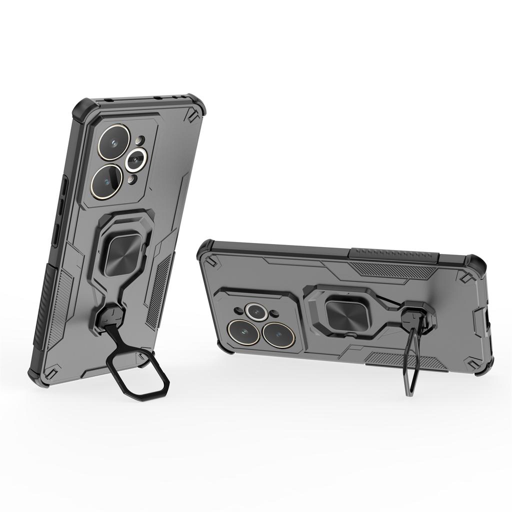 For Realme 15 5G Case Rotatable Ring Kickstand PC+TPU Shockproof Phone Cover