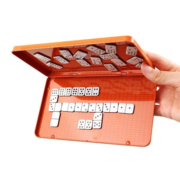 Brainteasers Purple Cow Magnetic Dominoes Game, Mixed Colors