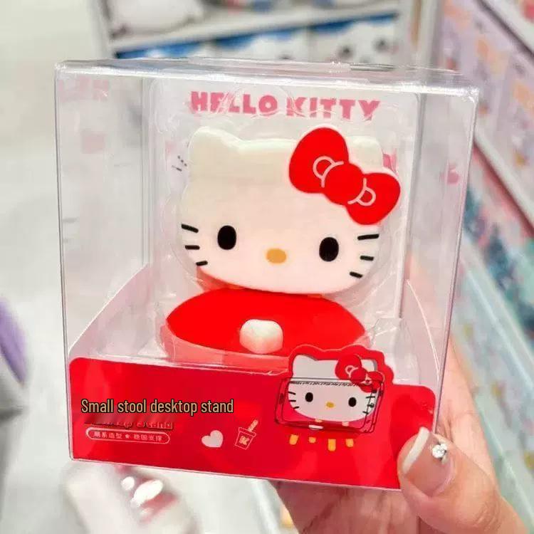 Sanrio Melody Cartoon Phone Holder: Cute Small Stool Desktop Stand & Ornament