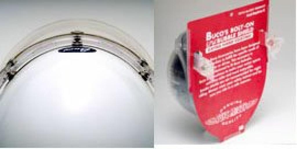 BUCO Bubble Shield with Shield Chrome Mirror Bolt-On Converter,