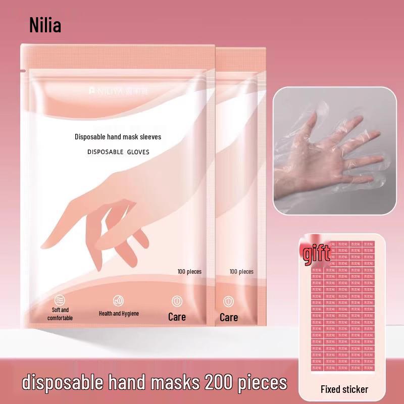 Niliya Foot & Hand Care Set: Disposable Foot and Hand Masks with Cling Film Covers