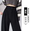 Corduroy suit pants women's autumn and winter new velvet coffee color casual and thin large size loose wide-leg pants