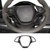 Carbon Fiber Style interior Steering Wheel Cover Trim for 2014-18 Corvette C7 US