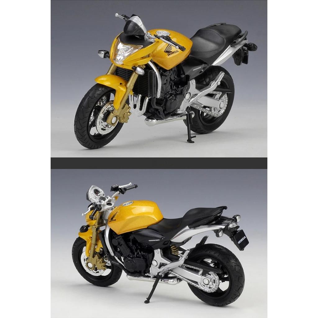 Welly 1/18 HONDA Hornet Alloy Sports Motorcycle Model Diecasts & Toy Metal Street Motorcycle Toys Car Collection Childrens Gifts