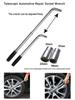 Telescoping Lug Wrench Spanner Lug Wheel Wrench with Sockets Wrench Car Repair Tools 17/19, 21/23mm