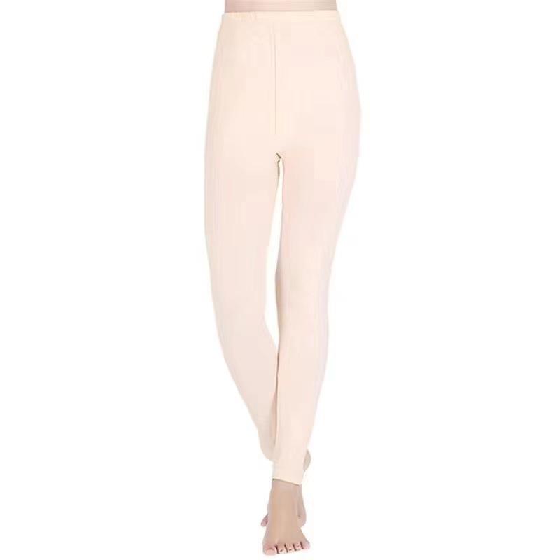 

Женские утягивающие брюки с высокой посадкой из хлопка и шерсти - Универсальные, Теплые, Формирующие фигуру, Большого размера, Длинное нижнее белье XL (100-120 lbs)