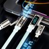 4 In 1 Digital Display Super Fast Charging Cable Intelligent Digital Display Short Wire for Iphone17 Samsung Android Devices