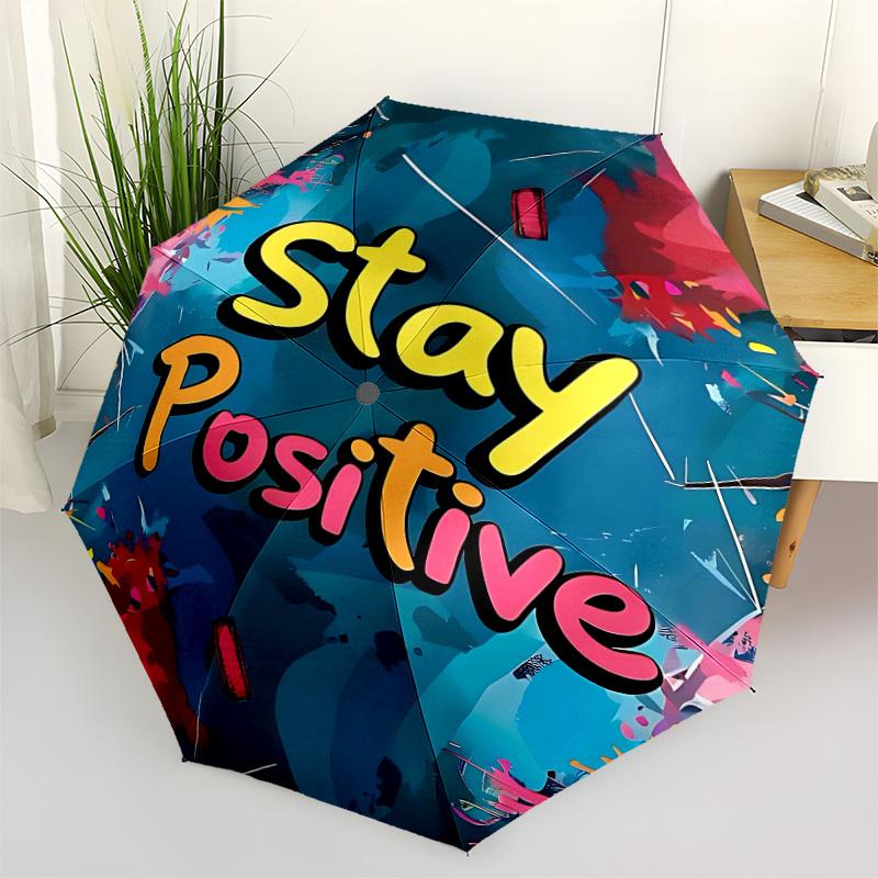 

1pc Positive Automatic Opening/Closing Folding Umbrella with 8 Ribs,Windproof Portable Sunshade Umbrella Holiday gift yy260401053