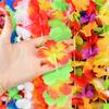 10/20/50pcs Hawaiian Flower Wreath Necklace Summer Tropical Birthday Party Decoration Luau Wedding Artificial Flower Garland Lei 5