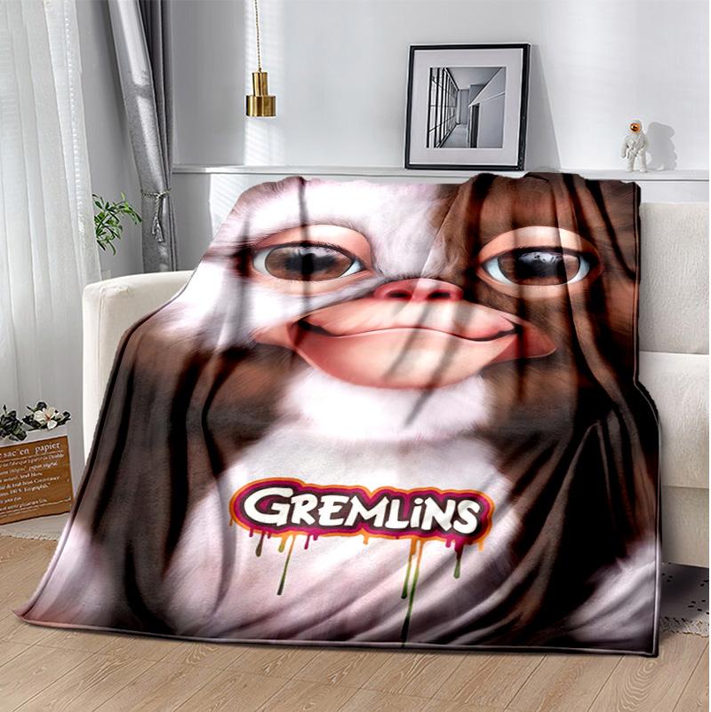 Gremlins Flannel Blanket Soft Warm All-Season Throw, Design for Camping, Car Travel, Hiking Sofa, Bed, Office Perfect Gift for Parties