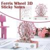 3D Memo Pad Ferris Wheel Sticky Notes DIY Three-Dimensional Paper Carving