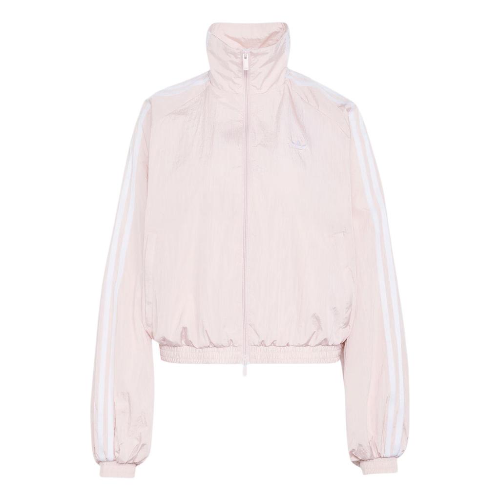 adidas Originals Adilenium 5.0 Balloon Top Woven Striped Loose Funnel Neck Long Sleeve Jacket Women Jackets KY5046
