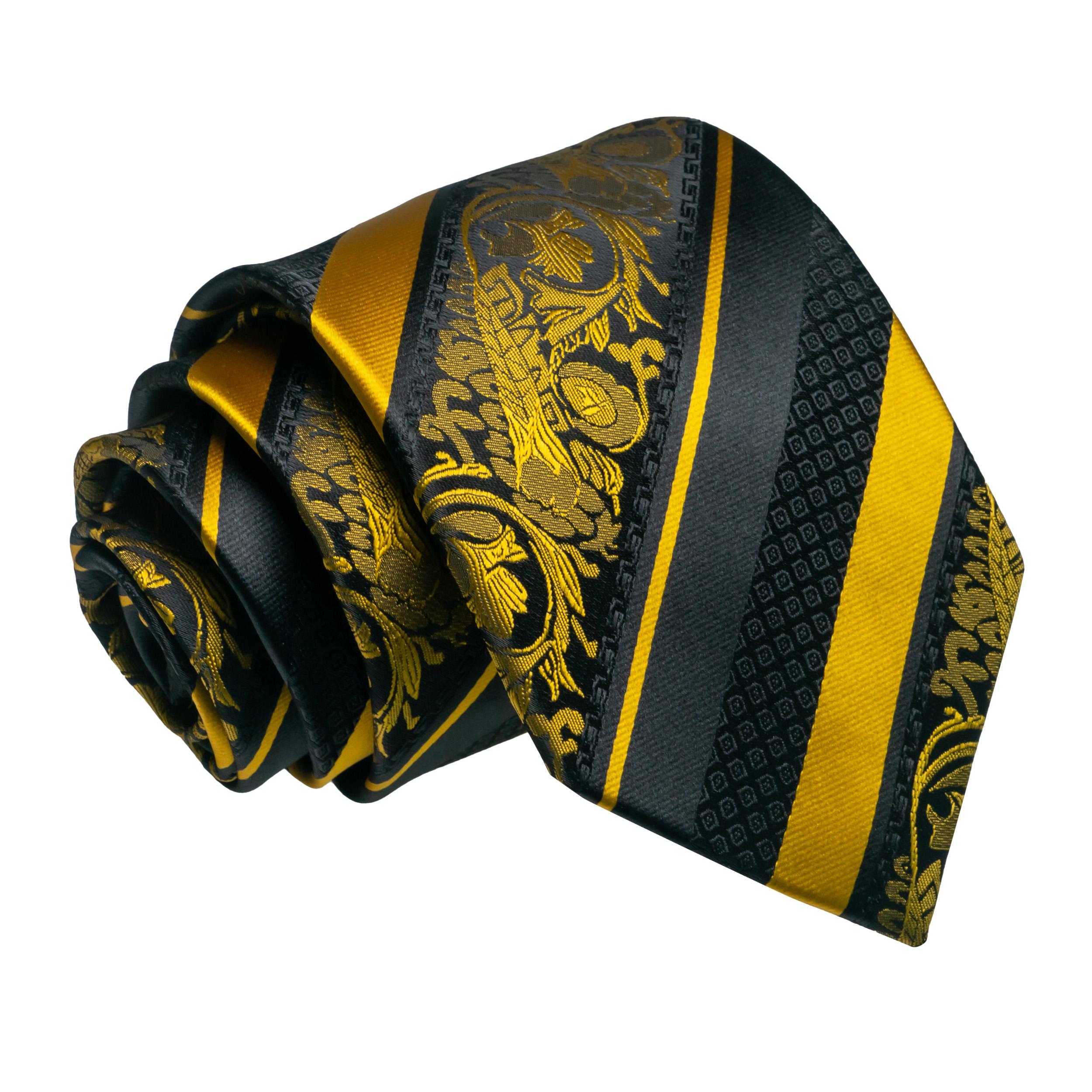 JEMYGINS Original Design Classic Mens Floral Striped Necktie 8cm silk Ties For Men Red Gravata Wedding Business Accessories