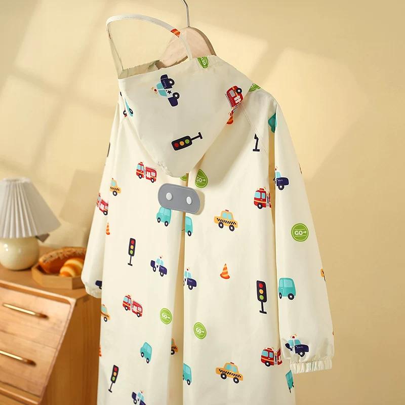 Children's Raincoat for Elementary School Students, Girls and Boys, 2026 New Model, Full-Body Storm-Proof with Backpack Space