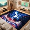 Crystal Palace Football Print Crystal Velvet Rug, Comfortable Water Absorbent Non Slip Indoor Floor Carpet