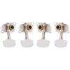 Alomejor Ukulele Tuning Peg 2L + 2R Ukulele Tuning Peg Machine Head with Mouting Screws for Classical Ukulele