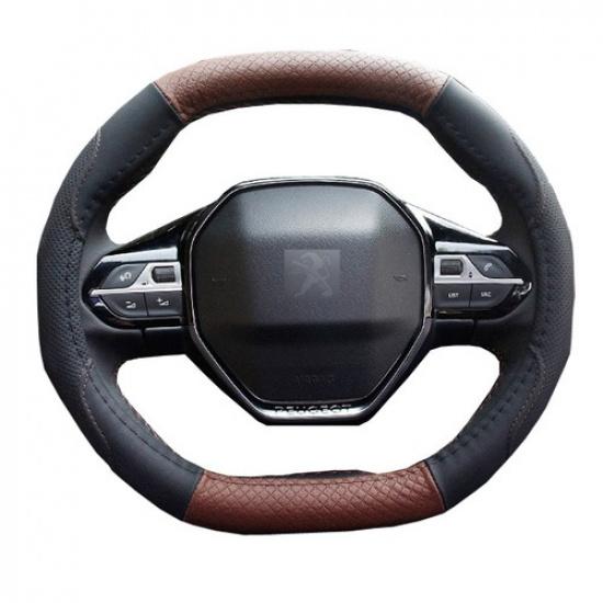 Car Steering Wheel Cover Oval Shape Only For Peugeot 4008 5008 Steering-wheel