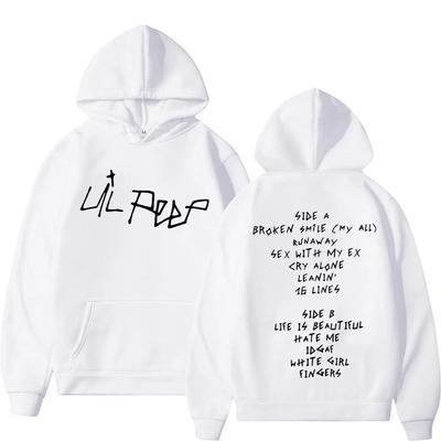 Rapper Lil Peep Fashion Casual Hoodie Damen Beliebter Hip Hop Hoodie Herbstmode Retro Wollhoodie Street Wear