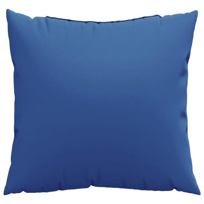 VidaXL Coussins de canapé 4 pcs bleu royal 60x60 cm tissu, coussin, coussin d'extérieur, oreiller, coussin de chaise, 360413