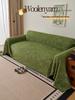 Groene Dikke Kat-Proof Bankhoes Chenille Volledige Dekking Omkeerbare Beschermer voor 2/3/4-zits Bank