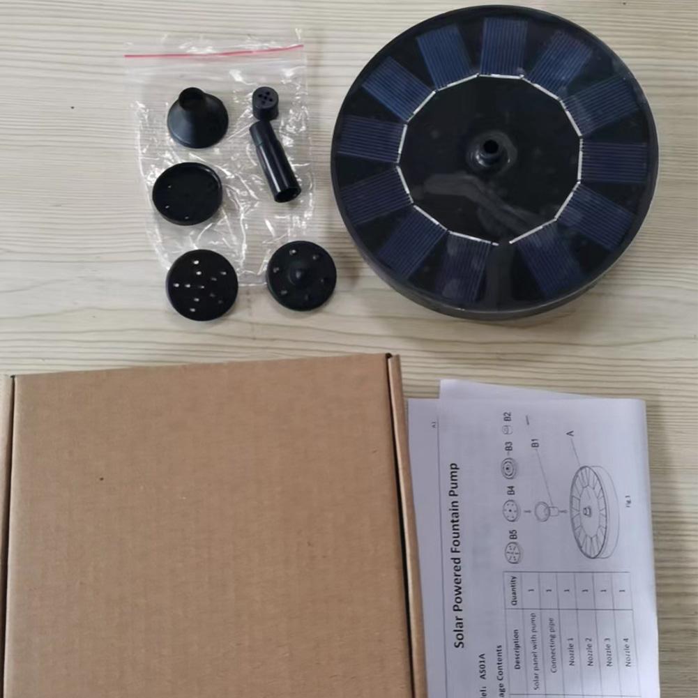 Garden Fountain Floating Solar Waterfall Fountain Pool Pond Bird Bath Solar Panel Powered Fountain Water Pump Garden Decoration