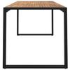 Garden Table with U-Shaped Legs, 160x80x75 Cm, Acacia