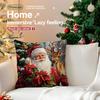 1pcs Christmas Theme Pillowcase Square Bedroom Cushion Covers Zipper Living Soft Home Comfortable Decor 45x45cm
