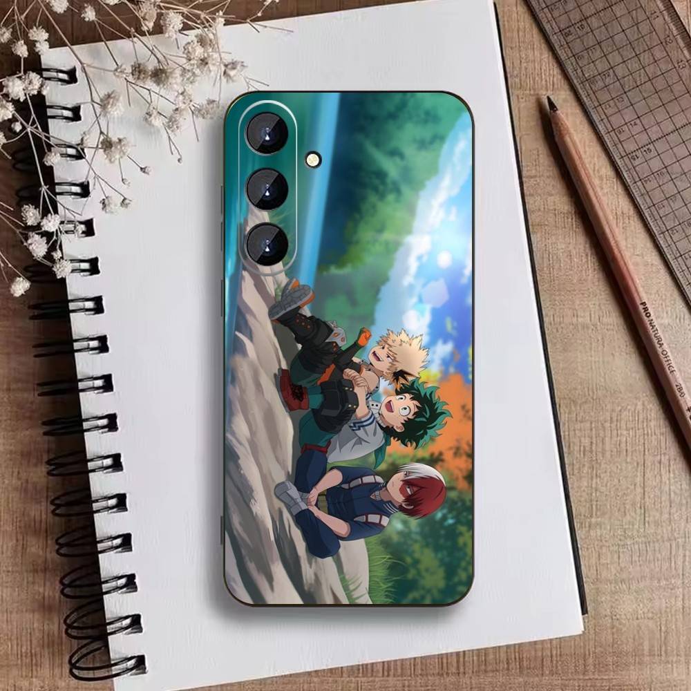 Katsuki Bakugo E-Hero Academia Phone Case For Samsung Galaxy A73,21,22,32,71,53,52,51,80,5G Soft Black Cover