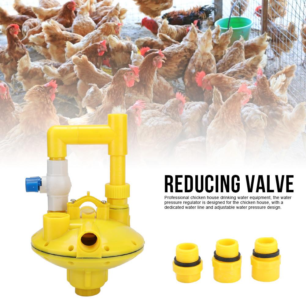 Water Pressure Regulator Regulating Reducing Valve for Drinker Farm AccessoriesRound Tube