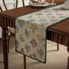 Dining Table Cotton Linen Table Runner with Tassels