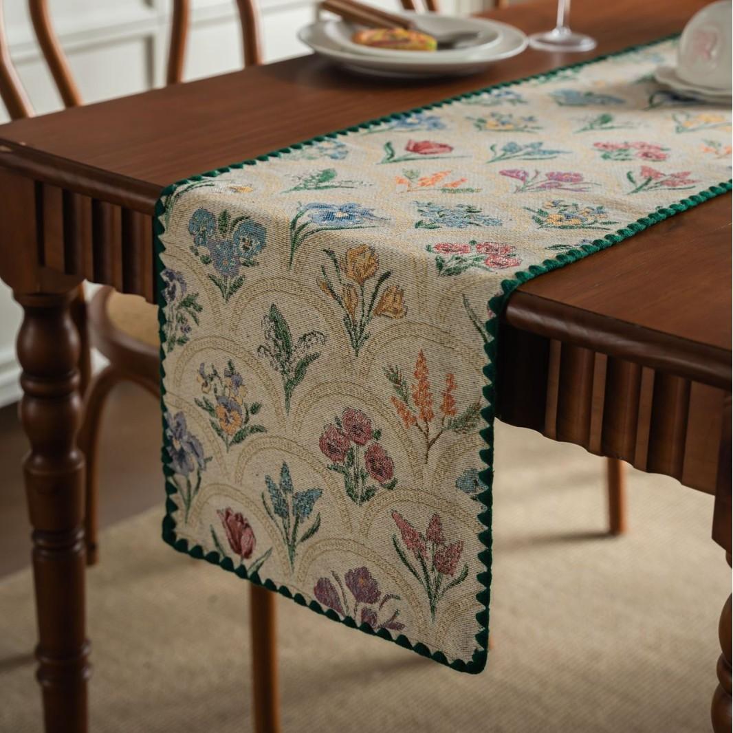 Скатерть для обеденного стола из хлопка и льна с кисточками 30X45cm