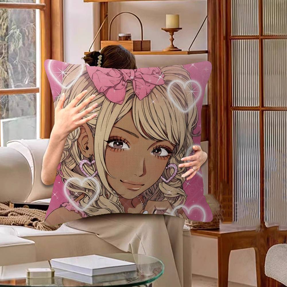 Gyaru Subculture Girls ANIME Retro Decorative Room Aesthetics Pillow Case Home Decor Bedroom Sofa Bed Couch Pillow Cover 45x45