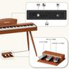 WENCAI Electronic Piano 88-Key Hammer Action Piano 88-Key Wood Design Beginner Electronic Piano Practice Piano MIDI Compliant 3-Pedal Stand