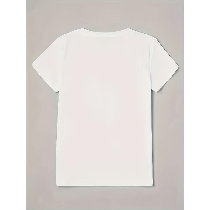 Women's Hello 2026 Happy New Year Graphic Tee White Round Neck Short Sleeve Loose Fit Hello 2026 Goodbye 2025 Casual Top