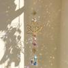 Sun Catcher Crystal Lotus Hanging Crystals Stained Glass Suncatcher Outdoor Decor Rainbow Maker Prism Chakras Garden Decoration