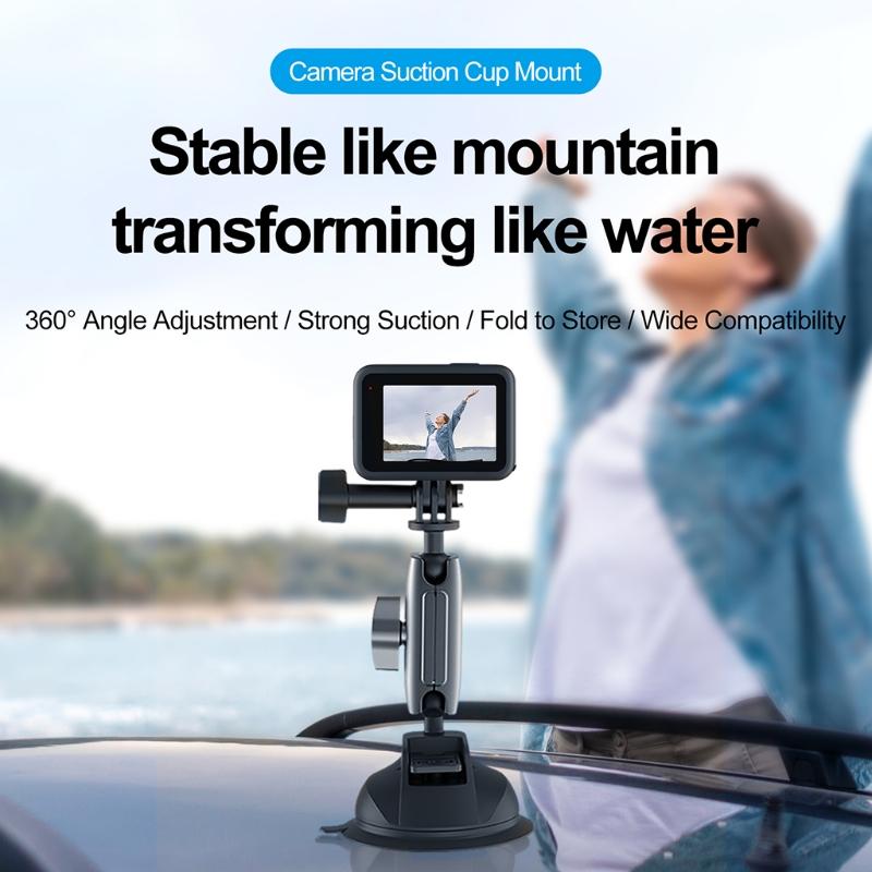 Universal Windshield Suction Cup Mount Bracket for  Inst360 Osmo  Action Camera Mount Smartphone Action Camera
