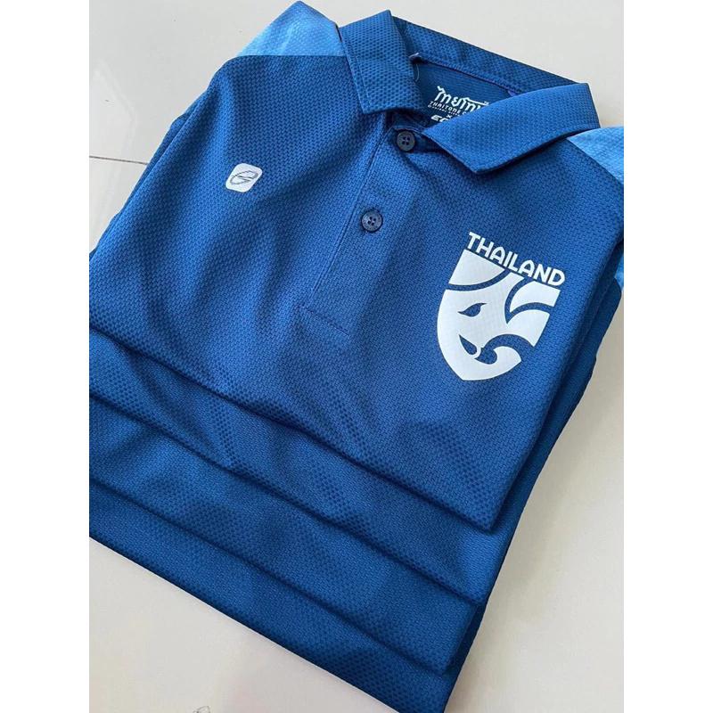 THAILAND National Football Soccer Tie Dye Pattern JERSEY CHEER Fan Vintage Version Quick Dry Shirt Polo Short Sleeve Uniform Elephant Logo Sport