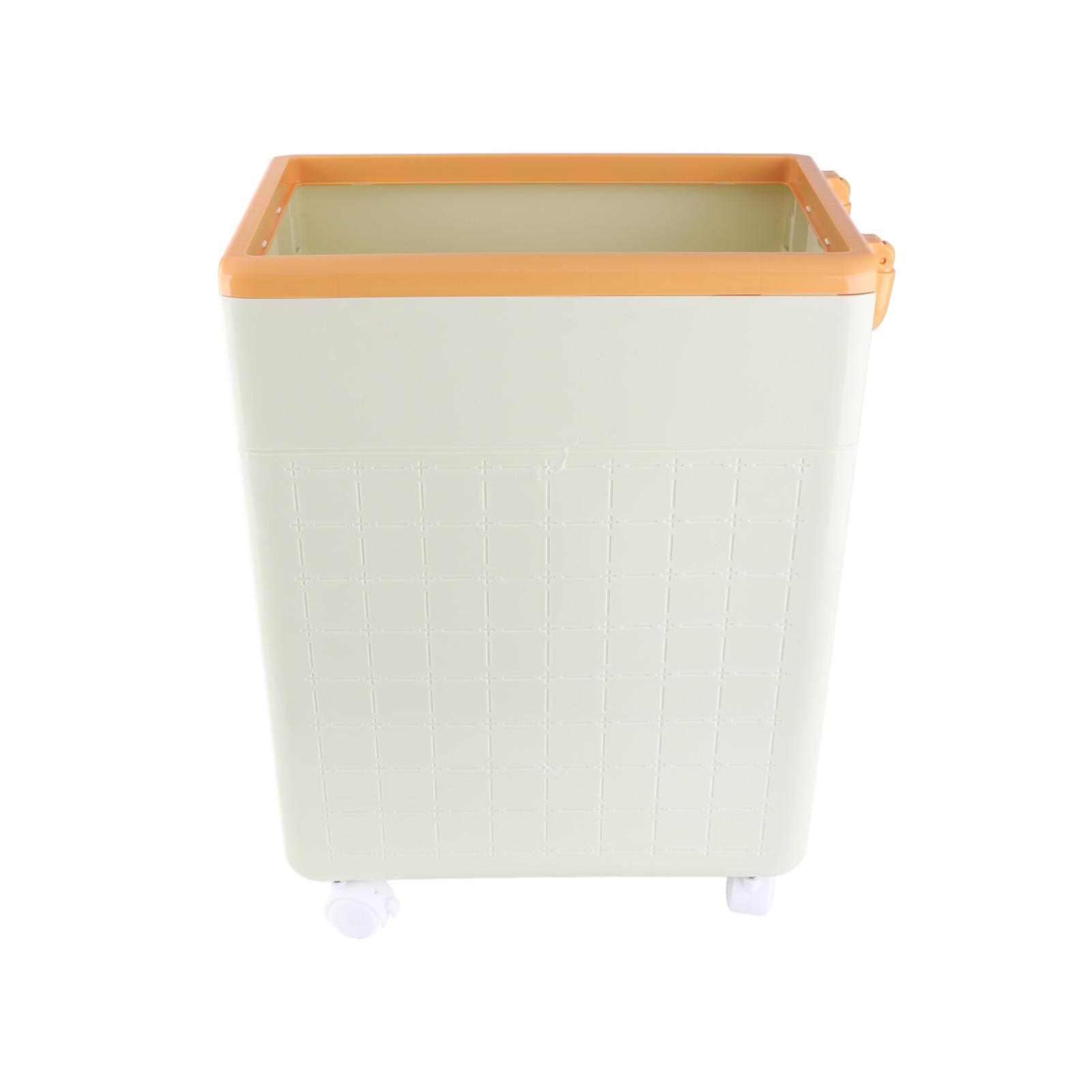 

Mat Storage Basket Foldable Mat Storage Bin Laundry Basket with Wheels for Mat Sports Equipment Dirty Clothes Toys Shuttlecocks Umbrell