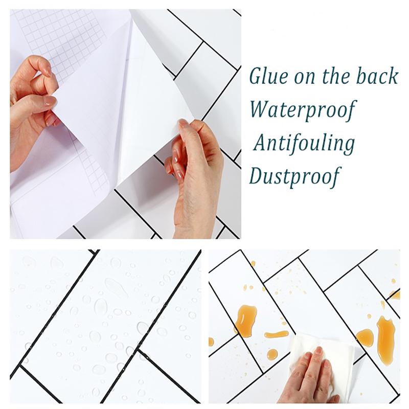 DIY Decorable Film PVC Self Adhesive Wallpaper Renovable Living Room Furnitures Decorative Sticky Paper Decal Vinyl Wall Sticker