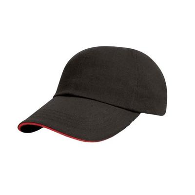 Herren-Baseballkappe aus schwerer gebürsteter Baumwolle mit Sandwich-Peak